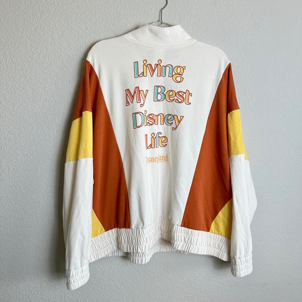 Disney Parks Disneyland Living My Best Disney Life Colorblock Quarter Zip 2X - Picture 6 of 8